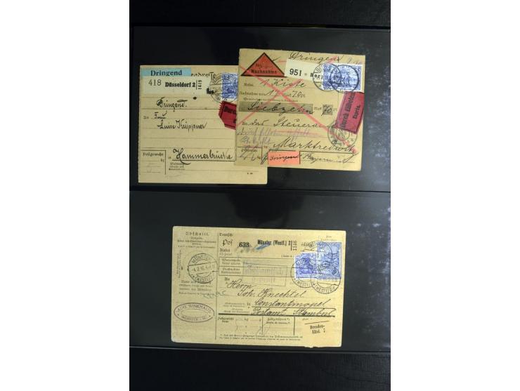1900/1918, umfangreiche Sammlung mit über 400 Briefen und Karten, dabei viele Einzel- und Mehrfachfrankaturen, R-Briefe, Misc