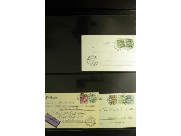 1900/1918, umfangreiche Sammlung mit über 400 Briefen und Karten, dabei viele Einzel- und Mehrfachfrankaturen, R-Briefe, Misc