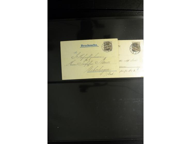 1900/1918, umfangreiche Sammlung mit über 400 Briefen und Karten, dabei viele Einzel- und Mehrfachfrankaturen, R-Briefe, Misc
