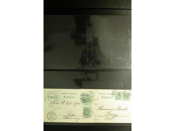 1900/1918, umfangreiche Sammlung mit über 400 Briefen und Karten, dabei viele Einzel- und Mehrfachfrankaturen, R-Briefe, Misc