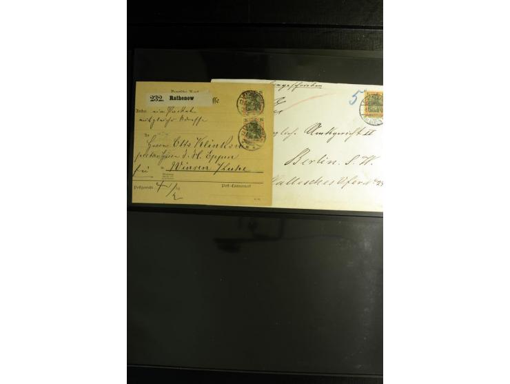 1900/1918, umfangreiche Sammlung mit über 400 Briefen und Karten, dabei viele Einzel- und Mehrfachfrankaturen, R-Briefe, Misc