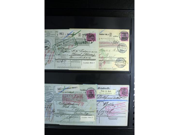 1900/1918, umfangreiche Sammlung mit über 400 Briefen und Karten, dabei viele Einzel- und Mehrfachfrankaturen, R-Briefe, Misc