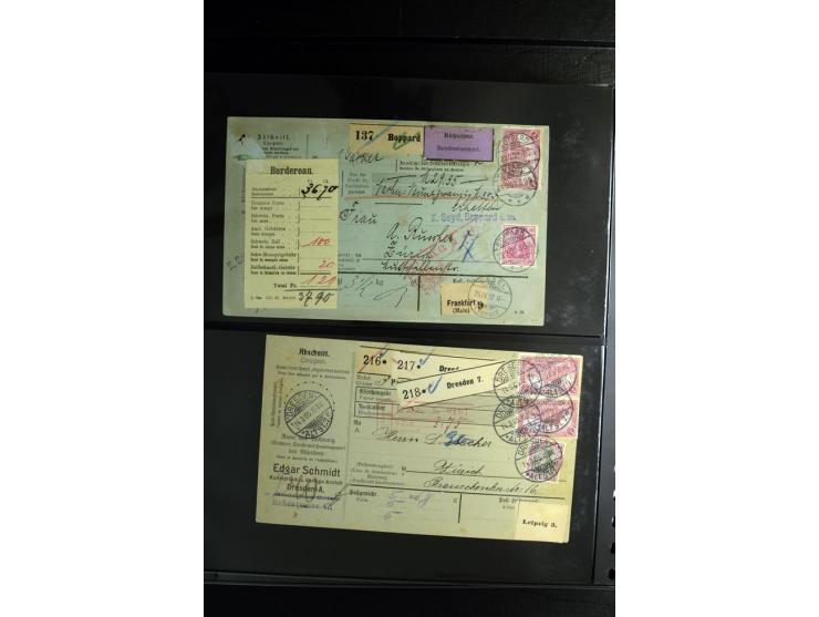 1900/1918, umfangreiche Sammlung mit über 400 Briefen und Karten, dabei viele Einzel- und Mehrfachfrankaturen, R-Briefe, Misc