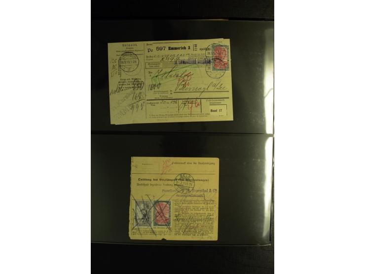 1900/1918, umfangreiche Sammlung mit über 400 Briefen und Karten, dabei viele Einzel- und Mehrfachfrankaturen, R-Briefe, Misc