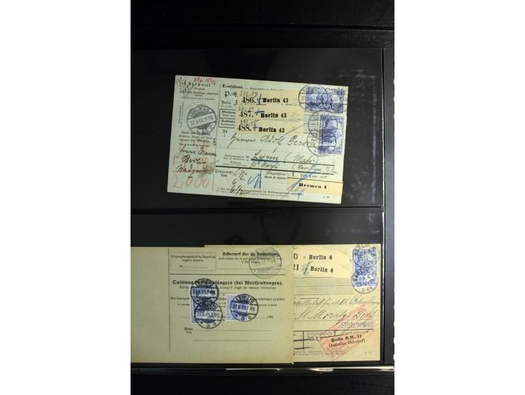 1900/1918, umfangreiche Sammlung mit über 400 Briefen und Karten, dabei viele Einzel- und Mehrfachfrankaturen, R-Briefe, Misc