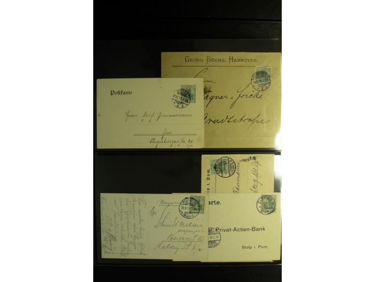 1900/1918, umfangreiche Sammlung mit über 400 Briefen und Karten, dabei viele Einzel- und Mehrfachfrankaturen, R-Briefe, Misc