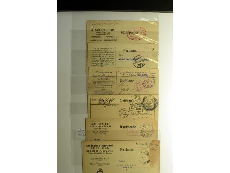 1921/1923, Gebühr bezahlt und Postfreistempel, interessante Sammlung inkl. einiger Doubletten mit einigen hundert Briefen und