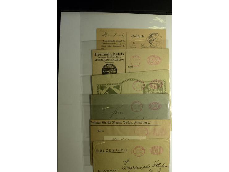 1921/1923, Gebühr bezahlt und Postfreistempel, interessante Sammlung inkl. einiger Doubletten mit einigen hundert Briefen und