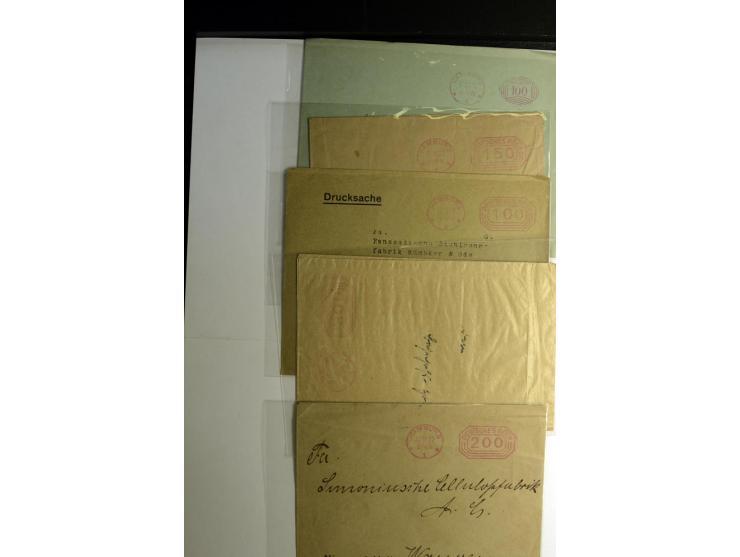 1921/1923, Gebühr bezahlt und Postfreistempel, interessante Sammlung inkl. einiger Doubletten mit einigen hundert Briefen und