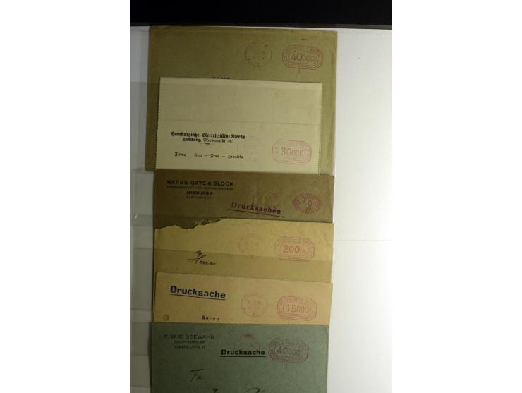 1921/1923, Gebühr bezahlt und Postfreistempel, interessante Sammlung inkl. einiger Doubletten mit einigen hundert Briefen und