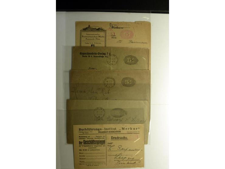1921/1923, Gebühr bezahlt und Postfreistempel, interessante Sammlung inkl. einiger Doubletten mit einigen hundert Briefen und