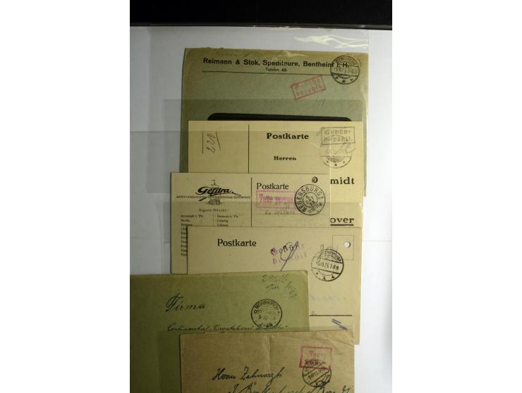 1921/1923, Gebühr bezahlt und Postfreistempel, interessante Sammlung inkl. einiger Doubletten mit einigen hundert Briefen und
