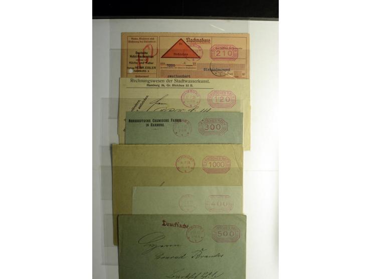 1921/1923, Gebühr bezahlt und Postfreistempel, interessante Sammlung inkl. einiger Doubletten mit einigen hundert Briefen und