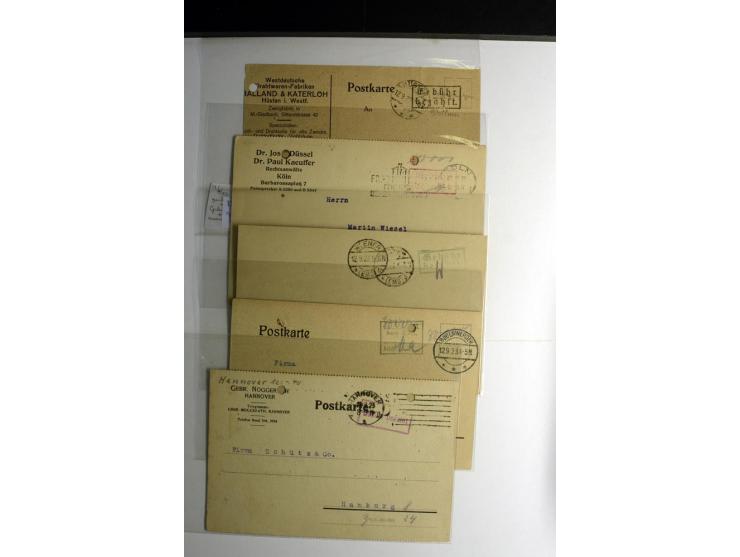 1921/1923, Gebühr bezahlt und Postfreistempel, interessante Sammlung inkl. einiger Doubletten mit einigen hundert Briefen und