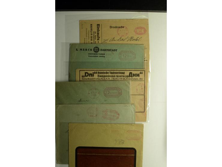1921/1923, Gebühr bezahlt und Postfreistempel, interessante Sammlung inkl. einiger Doubletten mit einigen hundert Briefen und