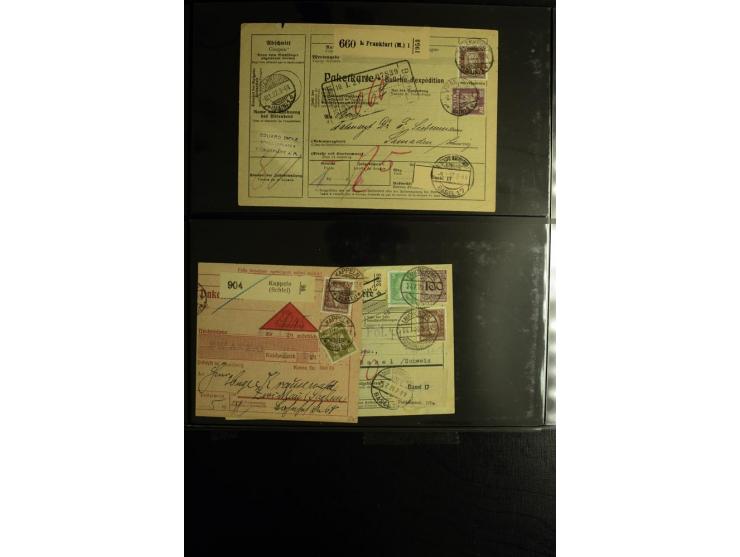 1923/1932, umfangreiche Sammlung mit einigen hundert Briefen und Karten mit vielen besseren Einzel- und Mehrfachfrankaturen, 
