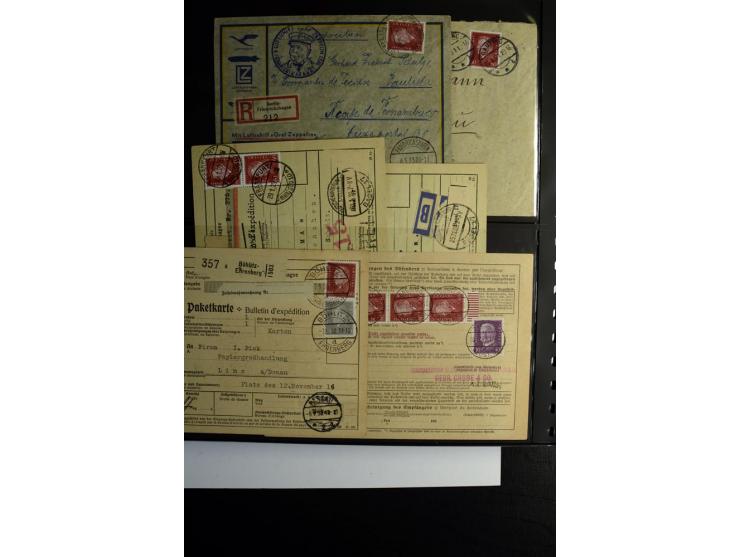 1923/1932, umfangreiche Sammlung mit einigen hundert Briefen und Karten mit vielen besseren Einzel- und Mehrfachfrankaturen, 