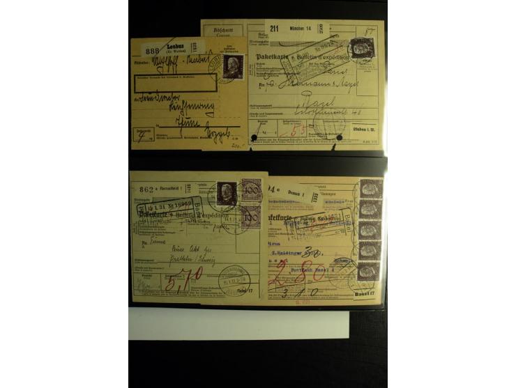 1923/1932, umfangreiche Sammlung mit einigen hundert Briefen und Karten mit vielen besseren Einzel- und Mehrfachfrankaturen, 