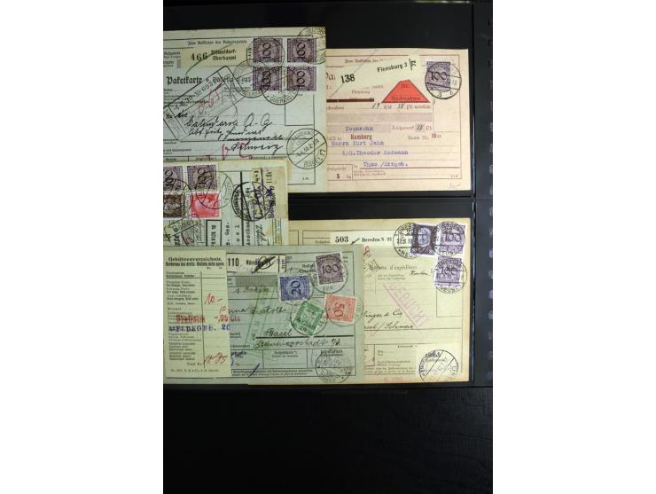 1923/1932, umfangreiche Sammlung mit einigen hundert Briefen und Karten mit vielen besseren Einzel- und Mehrfachfrankaturen, 