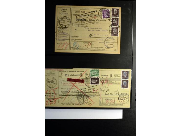 1923/1932, umfangreiche Sammlung mit einigen hundert Briefen und Karten mit vielen besseren Einzel- und Mehrfachfrankaturen, 