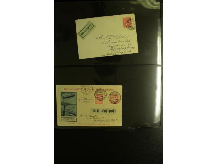 1923/1932, umfangreiche Sammlung mit einigen hundert Briefen und Karten mit vielen besseren Einzel- und Mehrfachfrankaturen, 