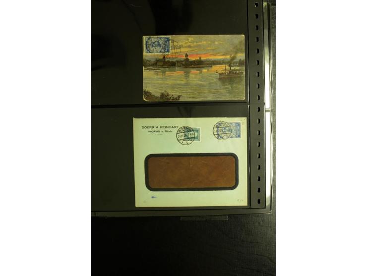 1923/1932, umfangreiche Sammlung mit einigen hundert Briefen und Karten mit vielen besseren Einzel- und Mehrfachfrankaturen, 