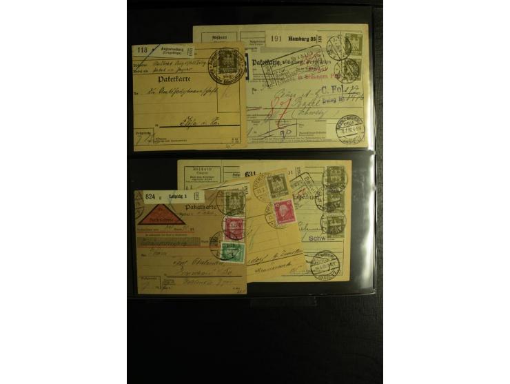 1923/1932, umfangreiche Sammlung mit einigen hundert Briefen und Karten mit vielen besseren Einzel- und Mehrfachfrankaturen, 