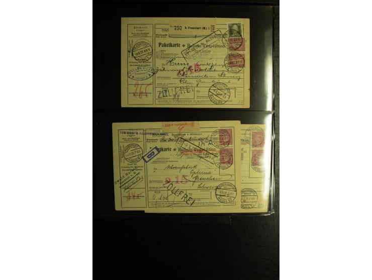 1923/1932, umfangreiche Sammlung mit einigen hundert Briefen und Karten mit vielen besseren Einzel- und Mehrfachfrankaturen, 