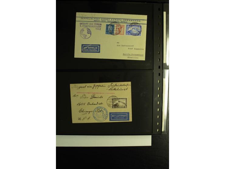 1923/1932, umfangreiche Sammlung mit einigen hundert Briefen und Karten mit vielen besseren Einzel- und Mehrfachfrankaturen, 