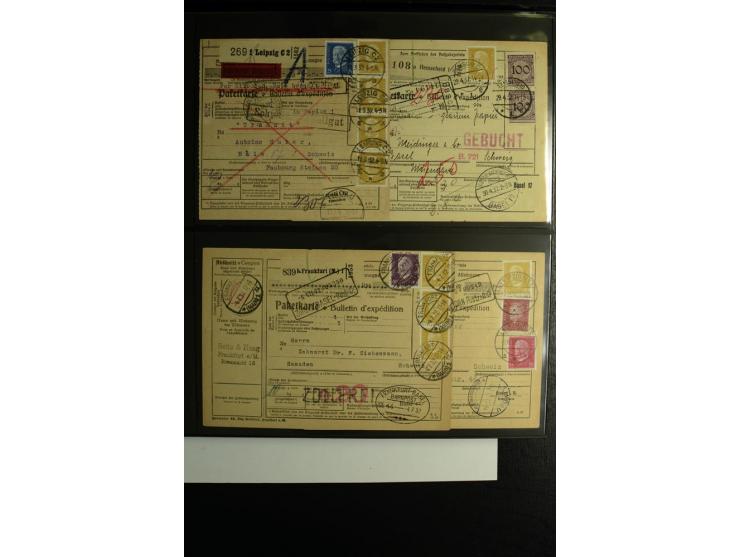 1923/1932, umfangreiche Sammlung mit einigen hundert Briefen und Karten mit vielen besseren Einzel- und Mehrfachfrankaturen, 