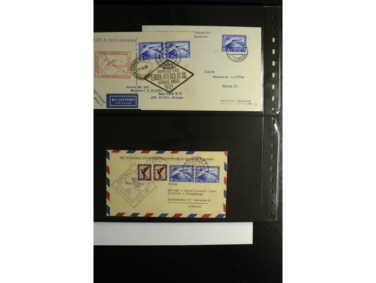 1923/1932, umfangreiche Sammlung mit einigen hundert Briefen und Karten mit vielen besseren Einzel- und Mehrfachfrankaturen, 