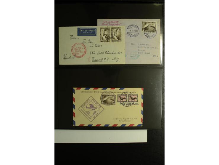 1923/1932, umfangreiche Sammlung mit einigen hundert Briefen und Karten mit vielen besseren Einzel- und Mehrfachfrankaturen, 
