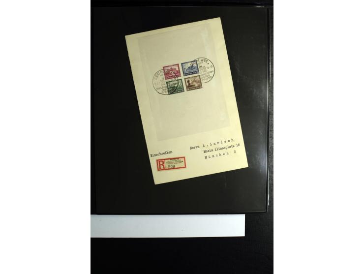 1923/1932, umfangreiche Sammlung mit einigen hundert Briefen und Karten mit vielen besseren Einzel- und Mehrfachfrankaturen, 