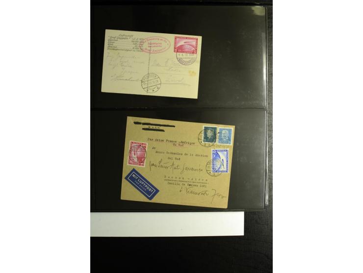 1923/1932, umfangreiche Sammlung mit einigen hundert Briefen und Karten mit vielen besseren Einzel- und Mehrfachfrankaturen, 