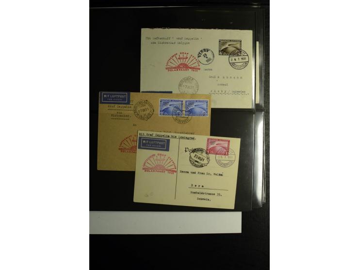1923/1932, umfangreiche Sammlung mit einigen hundert Briefen und Karten mit vielen besseren Einzel- und Mehrfachfrankaturen, 