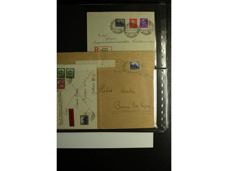 1923/1932, umfangreiche Sammlung mit einigen hundert Briefen und Karten mit vielen besseren Einzel- und Mehrfachfrankaturen, 