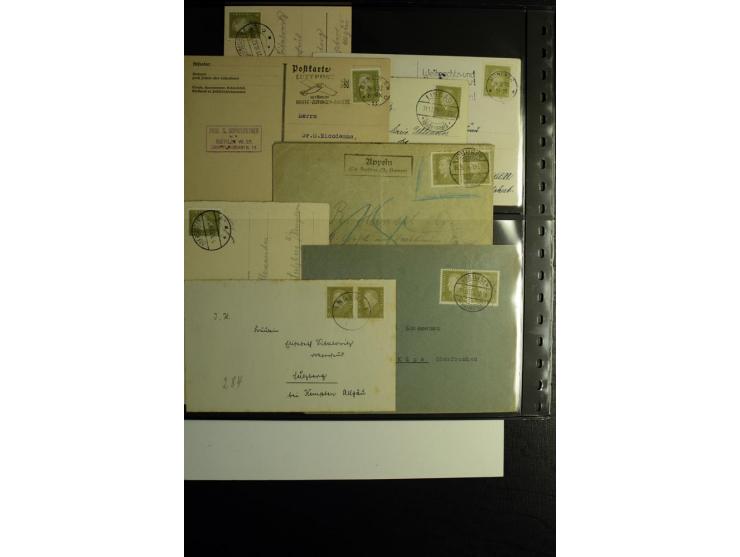 1923/1932, umfangreiche Sammlung mit einigen hundert Briefen und Karten mit vielen besseren Einzel- und Mehrfachfrankaturen, 