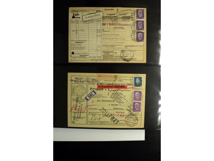 1923/1932, umfangreiche Sammlung mit einigen hundert Briefen und Karten mit vielen besseren Einzel- und Mehrfachfrankaturen, 
