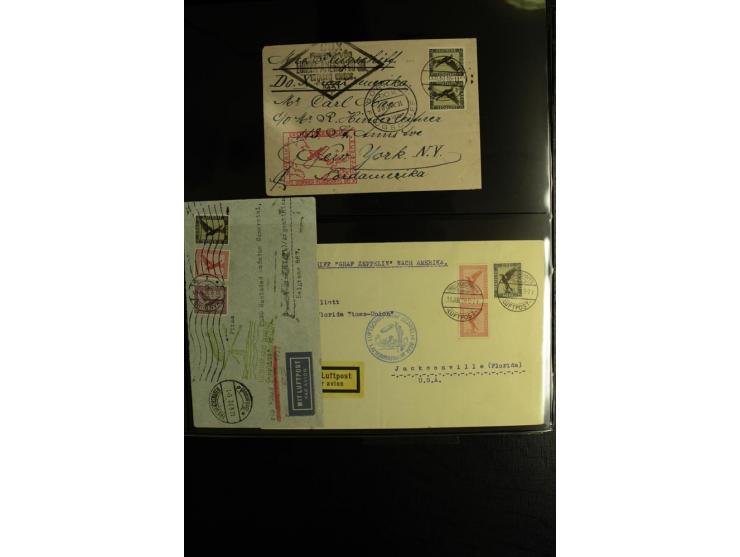 1923/1932, umfangreiche Sammlung mit einigen hundert Briefen und Karten mit vielen besseren Einzel- und Mehrfachfrankaturen, 