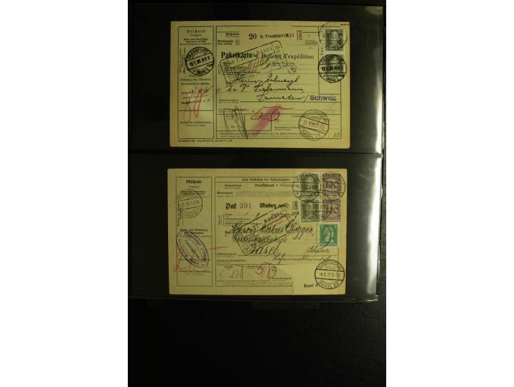 1923/1932, umfangreiche Sammlung mit einigen hundert Briefen und Karten mit vielen besseren Einzel- und Mehrfachfrankaturen, 