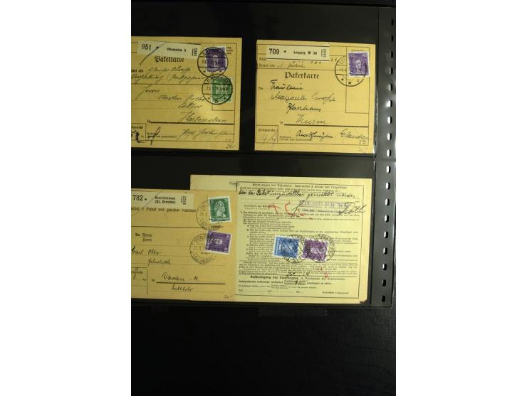 1923/1932, umfangreiche Sammlung mit einigen hundert Briefen und Karten mit vielen besseren Einzel- und Mehrfachfrankaturen, 