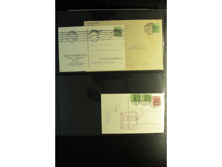 1923, interessante Sammlung "Hochinflation" mit einigen hundert Briefen und Karten, dabei Einzel- und Mehrfachfrankaturen mit