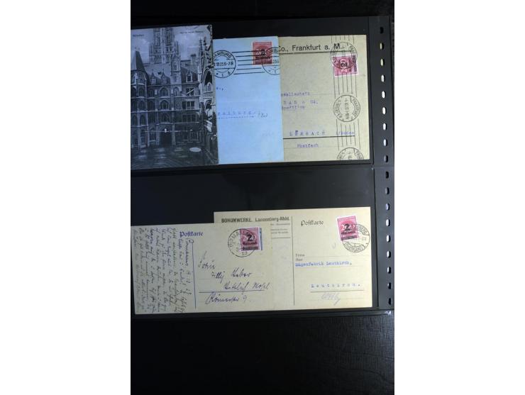 1923, interessante Sammlung "Hochinflation" mit einigen hundert Briefen und Karten, dabei Einzel- und Mehrfachfrankaturen mit