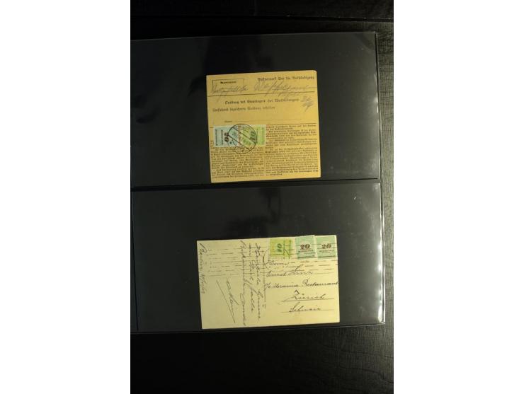 1923, interessante Sammlung "Hochinflation" mit einigen hundert Briefen und Karten, dabei Einzel- und Mehrfachfrankaturen mit