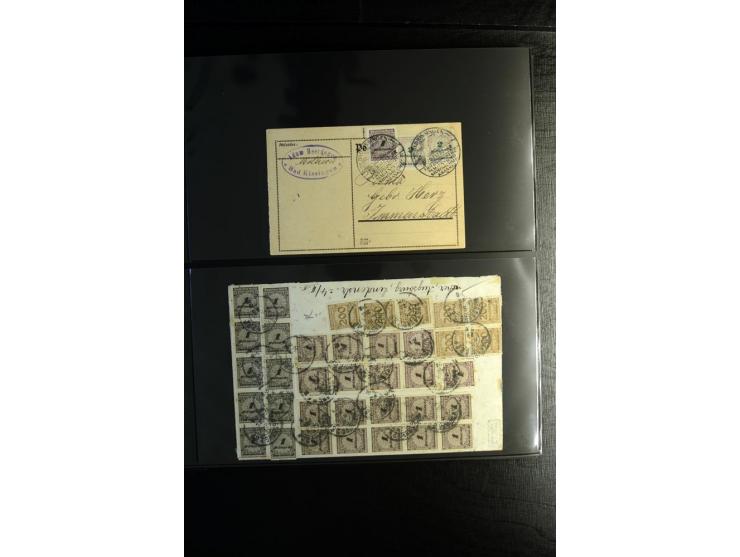 1923, interessante Sammlung "Hochinflation" mit einigen hundert Briefen und Karten, dabei Einzel- und Mehrfachfrankaturen mit