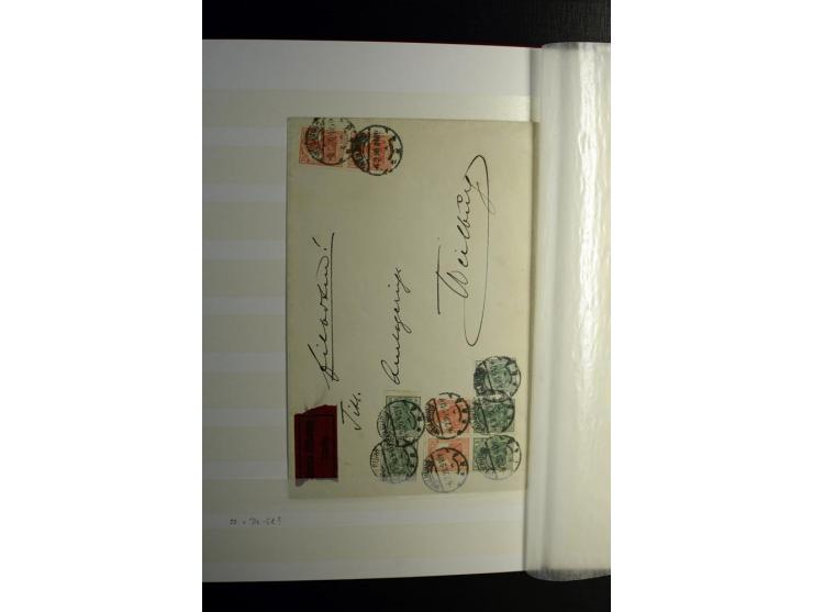 1911/1921, interessante Sammlung der Germania-Zusammendrucke inkl. einiger Heftchblätter mit etlichen besseren Stücken, diver
