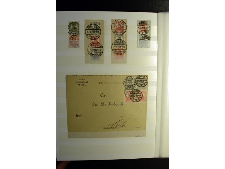 1911/1921, interessante Sammlung der Germania-Zusammendrucke inkl. einiger Heftchblätter mit etlichen besseren Stücken, diver