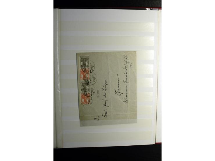 1911/1921, interessante Sammlung der Germania-Zusammendrucke inkl. einiger Heftchblätter mit etlichen besseren Stücken, diver