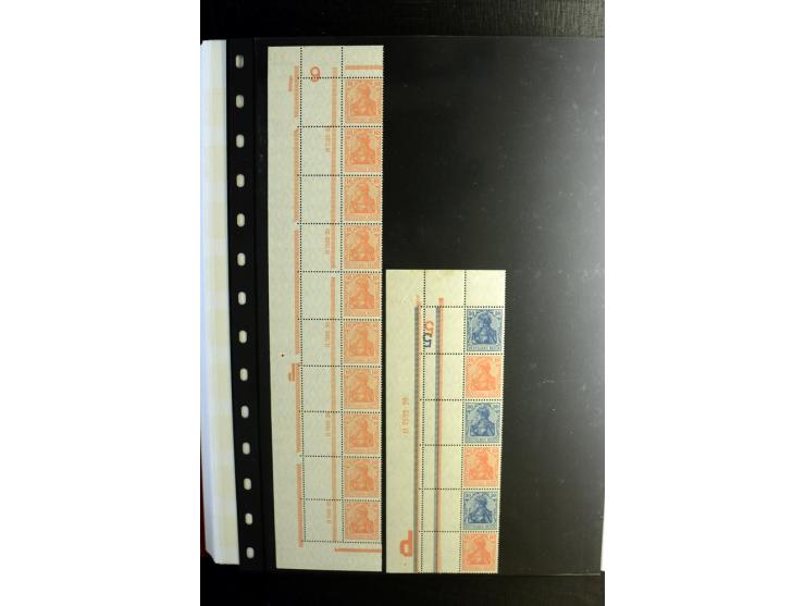 1911/1921, interessante Sammlung der Germania-Zusammendrucke inkl. einiger Heftchblätter mit etlichen besseren Stücken, diver