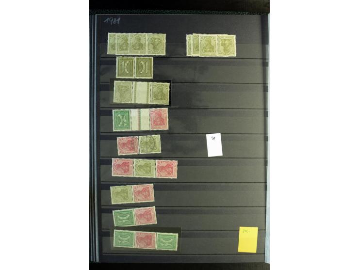  1910/41, postfrische, ungebrauchte und gestempelte Sammlung mit vielen guten Kombinationen wie Mi.-Nr. S1.4, S1-8, W1.1, W2.